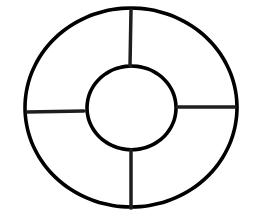 有圆心(圆圈)示例图